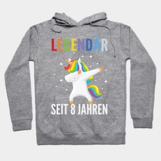 8th birthday unicorn Hoodie